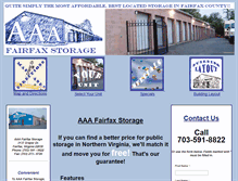 Tablet Screenshot of fairfaxstorage.com
